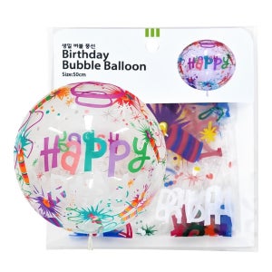 파티클럽 50CM 생일 버블풍선 (BB05)