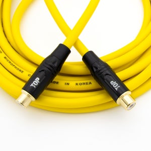 HDTOP 국산 RCA 암암 FF 연장 케이블 옐로우 3M HT-TP2616