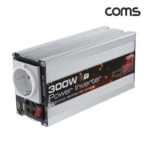 COMS 순수정현파 차량용 콘센트 300W 파워 인버터 캠핑 여행 차박 DC12V to 220V LP868