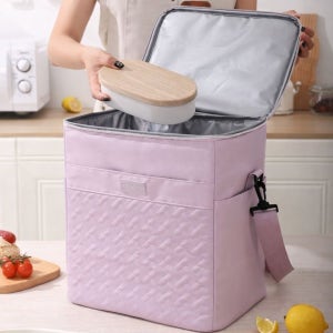 도보배달가방 21L 보온 보냉 사각 배민 쿠팡이츠 대용량 튼튼한 핸들 크로스 타입