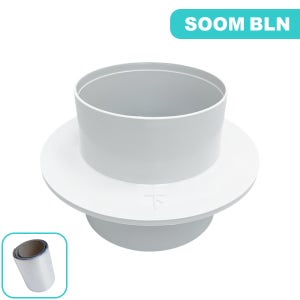 숨밸런스 욕실 옹벽 슬리브 소켓 D100파이 환기 덕트 연결 배관 자재 PVC