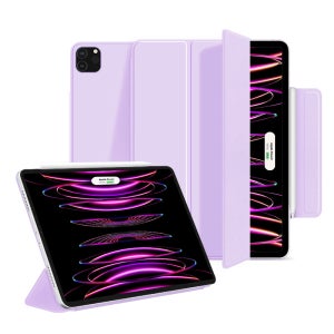 아이패드 폴리오 애플펜슬 수납 케이스 라이트퍼플, 에어 13(M4/M3/M2)