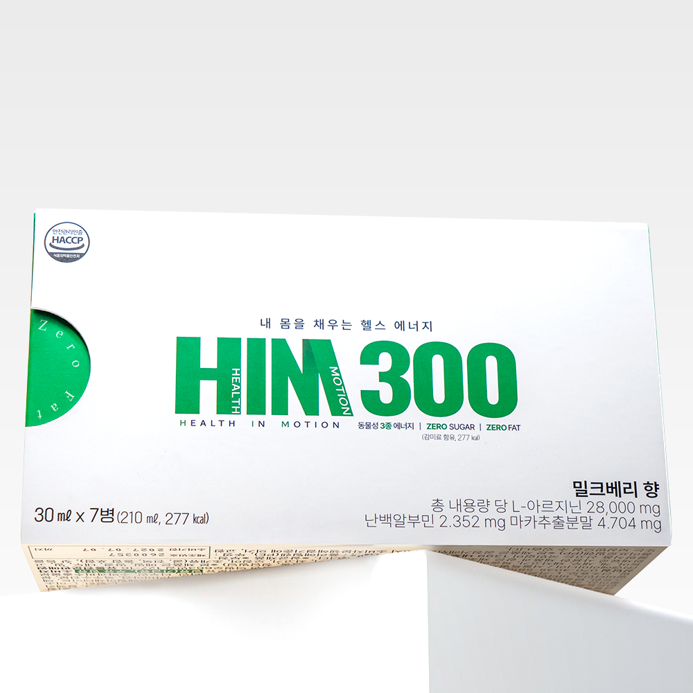 HIM300 남성 활력 아르기닌 마카 흑염소 산양유 알부민 부스터샷 30ml