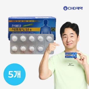 천혜당 식염포도당 낱개포장(PTP) 전해질보충제 소금알약 60정, 5개