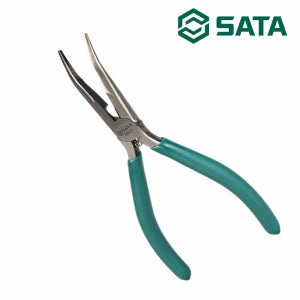 사타 SATA 전자 앵글 롱 노우즈 플라이어 150mm 70623 롱로우즈 마루뺀찌