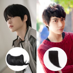 가발나라 남성 인모 M자 탈모 멀티 커버 피스 가발