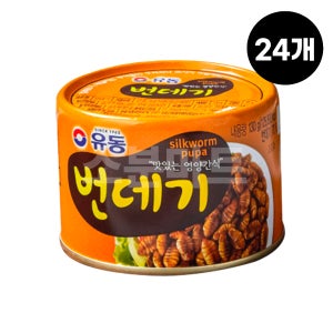 유동 번데기 통조림 캔 130g, 24개