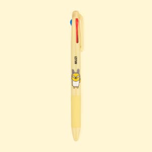 카카오 프렌즈 삼색 볼펜 0.7mm 무지 3색, 1개