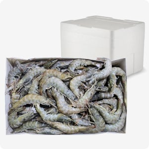 흰다리 새우 페루50/60, 2kg, 6개