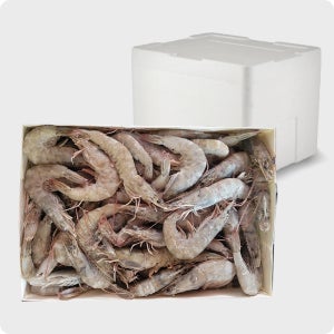 흰다리 새우 페루40/50, 2kg, 6개