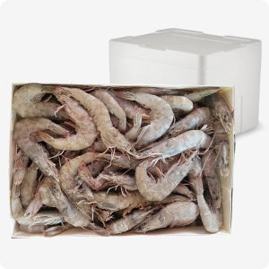 흰다리 새우 페루40/50, 2kg, 6개