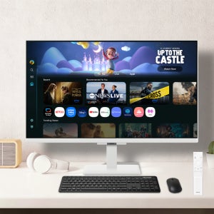 삼성 2025 스마트모니터 M5 M50F LS27FM503EKXKR 화이트 삼탠바이미