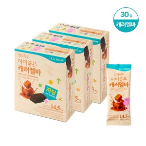일일하우 아이좋은 초코바 캐러멜바 어린이간식 달콤한 간식바 캐러멜, 45g, 30개