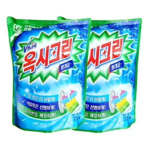 옥시크린 2.5kg 표백제 대용량 세탁 가루세제 x2개
