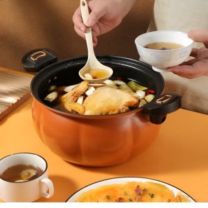 다용도 호박 모양 냄비다기능 가정용압력솥 높은성능압력솥 기름 연기 없다보온성이 높다
