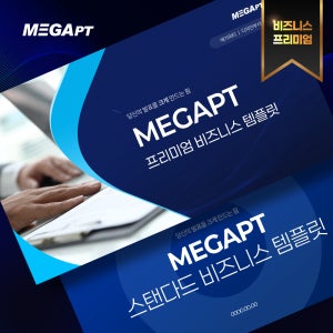 메가피티 프리미엄 비즈니스 PPT 템플릿 - 프리미엄 스탠다드 2종 세트