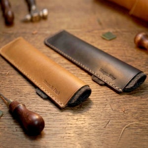누노가죽공방 펜 파우치 가죽 만년필 케이스 펜케이스 1구 필통
