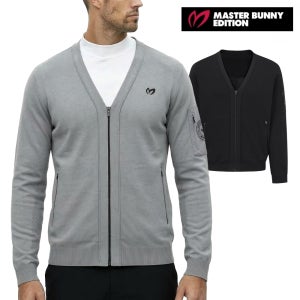 마스터바니 남성 골프 집업 간절기 우븐 MIX 포켓 가디건 F1SD207