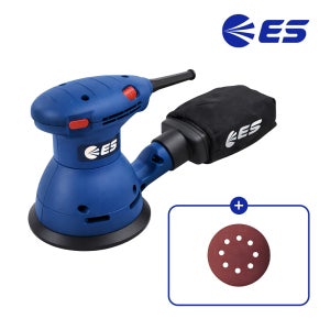 ES산업 유선 원형 샌더 125mm PO705 사포 샌딩 목재 목공 핸드 샌딩기