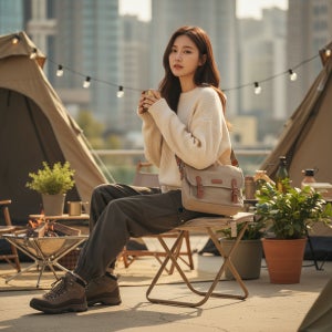 초경량체어 캠핑의자 접이식 미니 휴대용 피크닉 의자