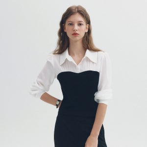 [★1차 리오더] 로엠 뷔스티에 매칭 블라우스 RMBLG24NT4