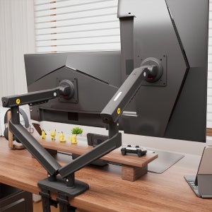 노스바유 NB A5C 듀얼 모니터암 거치대 샌드블랙