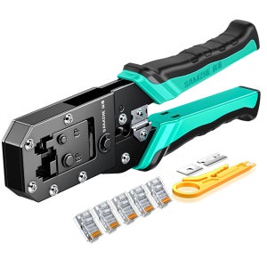 삼지 SAMZHE 올인원 랜선 탈피 압착 절단 다기능 랜툴 세트 SZ-2068