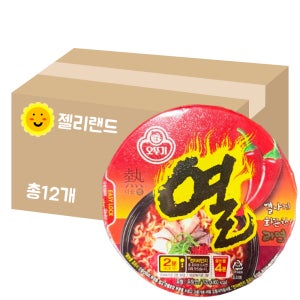 오뚜기 열라면 큰사발면 105g X 12개 (1BOX)