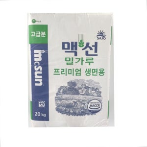 맥선 프리미엄 생면용 밀가루 20kg 50포 1 파레트