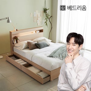 [베드리움] 더스마트 무선충전 서랍형침대+듀오밸런스 유로탑 매트리스 SET