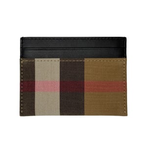 버버리 카드지갑 샌돈 체크 80846451 블랙 체크 홀더
