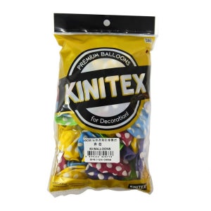 파티클럽 도트풍선 전체인쇄 색상혼합 30cm