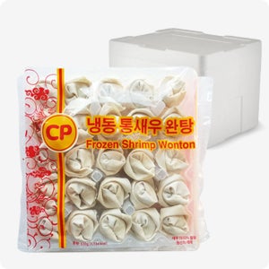 [다인] 통새우 완탕 냉동 홍콩 분말스프포함 새우, 630g, 16개