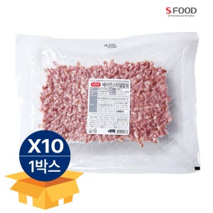 에쓰푸드 베이컨 스타일탑핑 8mm 1kg X 10팩