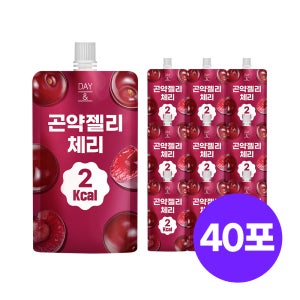 데이앤 곤약젤리 체리맛 체리, 150g, 40개