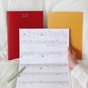 [도착보장] 쉬운 오늘쓰임 먼슬리 편한 수기 가계부 신혼부부 용돈기입장 금전출납부 머스타드, 1개