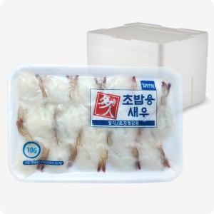 [다인] 초밥용 백미 초새우 (10g 20미) 일반형 흰다리새우 타이카 200g, 40개