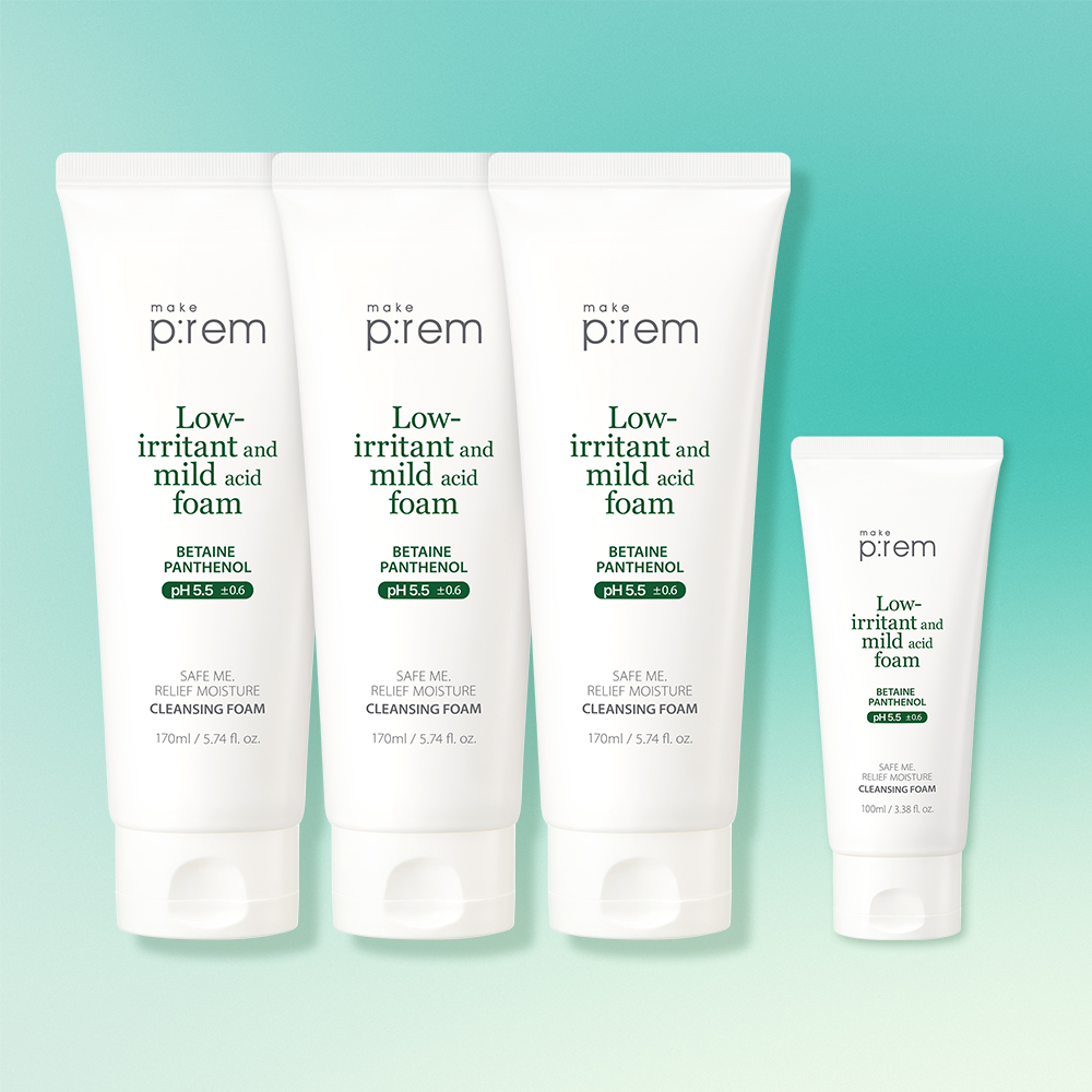 메이크프렘 세이프 미 릴리프 모이스처 클렌징 폼 170ml, 3개