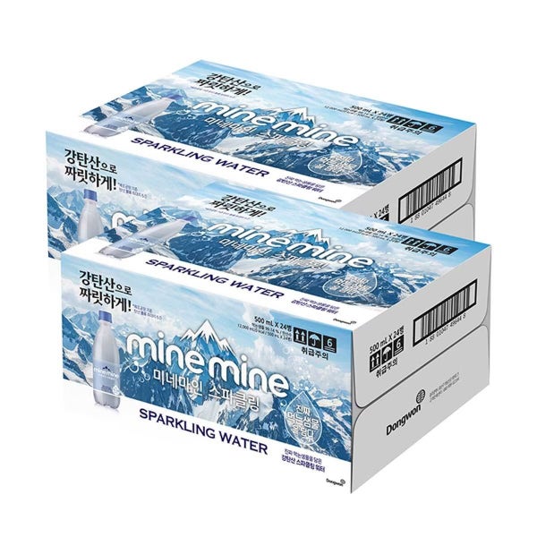 동원 미네마인 스파클링 워터 탄산수 500ml x 48병