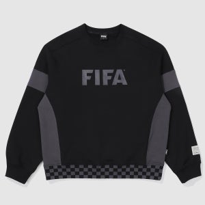 [FIFA 1904] 체커보드 맨투맨 블랙(FF31MR53U_160)