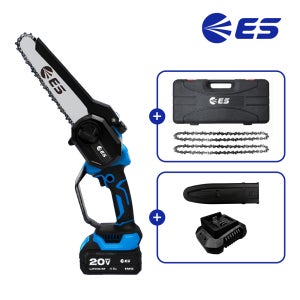ES산업 20V 충전 체인톱 8인치 EL920CHS 무선 체인톱 BLDC