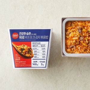 햇반 라이스플랜 파로 비프포크 김치볶음밥(컵) 210g, 10개