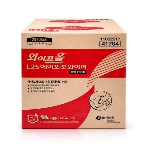 와이프올 에어포켓 와이퍼 L25 중형 200매 1박스 41704