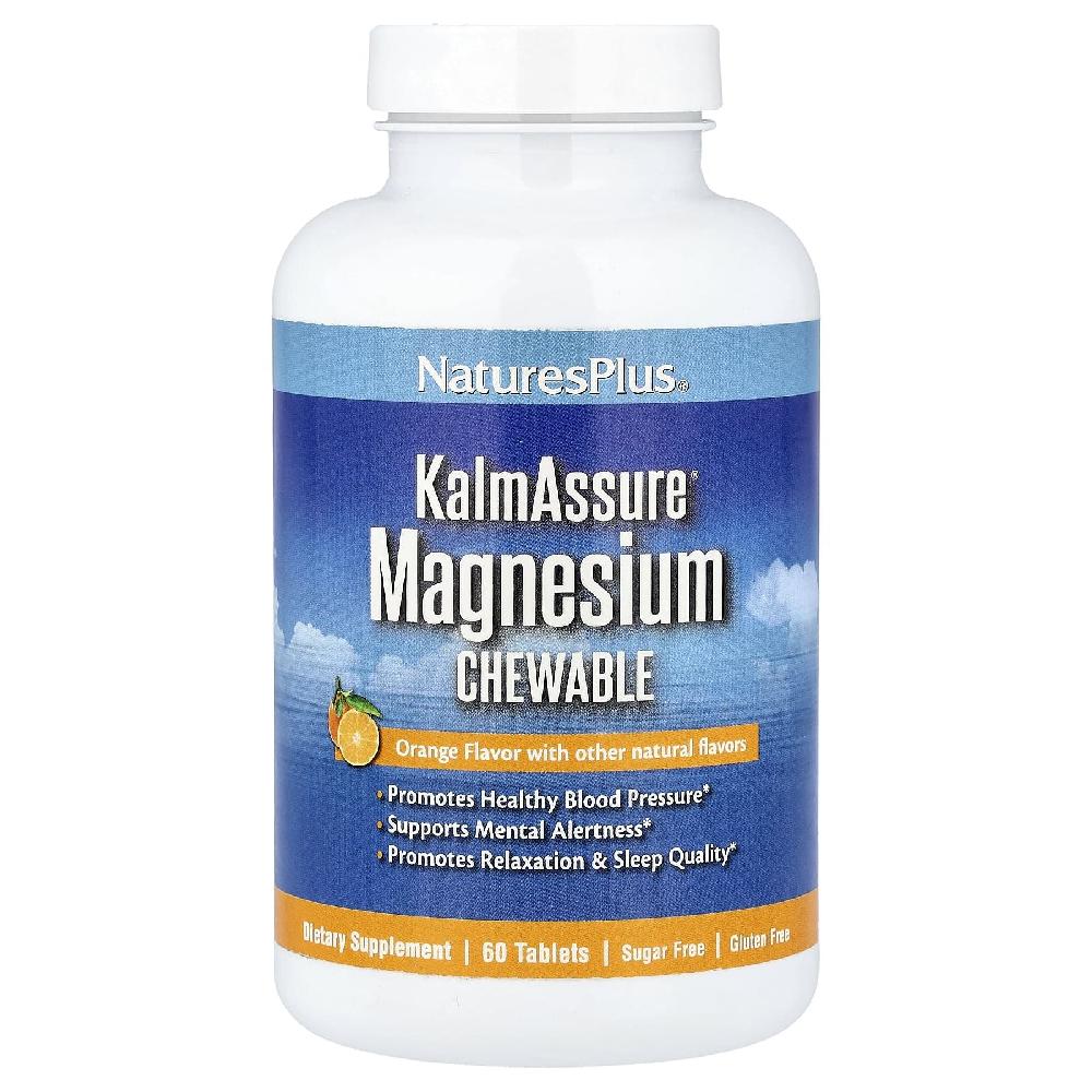 <b>네이처스플러스</b> 마그네슘 말레이트 시트레이트 비스글리시네이트 츄어블 오렌지 60정 1개
