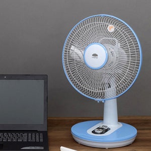 저소음 4엽 선풍기 심플 30cm 선풍기 가정용 기본형 화이트 모던