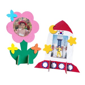 종이액자 만들기 어린이 미술수업 어린이 액자 색칠놀이 단체수업 방과후 미술활동재료