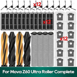 Mova Z60 Ultra Roller 완전한 액세서리와 호환 가능 메인 브러시 먼지 봉투 필터 교체 부품
