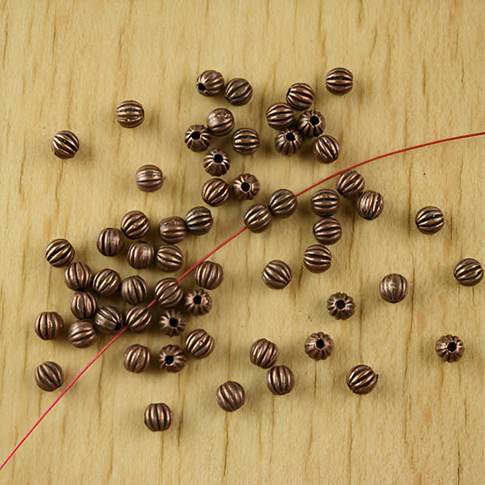 구리 작은 원형 스페이서 150 6x3 6mm 비즈 h2363 <b>Copper</b>