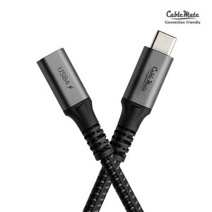 케이블메이트 USB4 C타입 8K 240W CM to CF 연장 케이블 0.5m, 1개