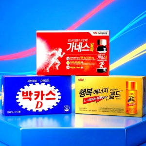 [네이버단독] 박카스 D 10병 +에너지골드 카페인 10병 + 가네스알파 10병 총 30병
